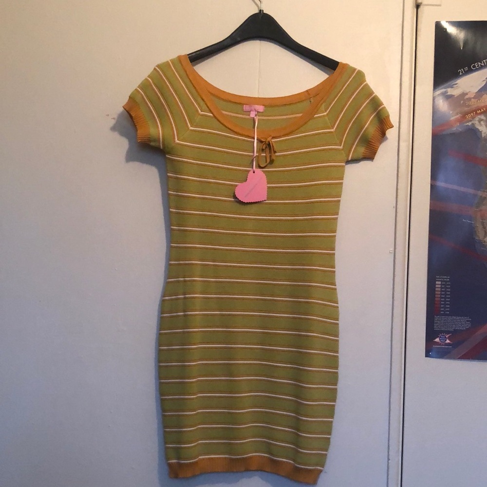 Striped Green and Orange Dress once owned by Trisha Paytas!!!